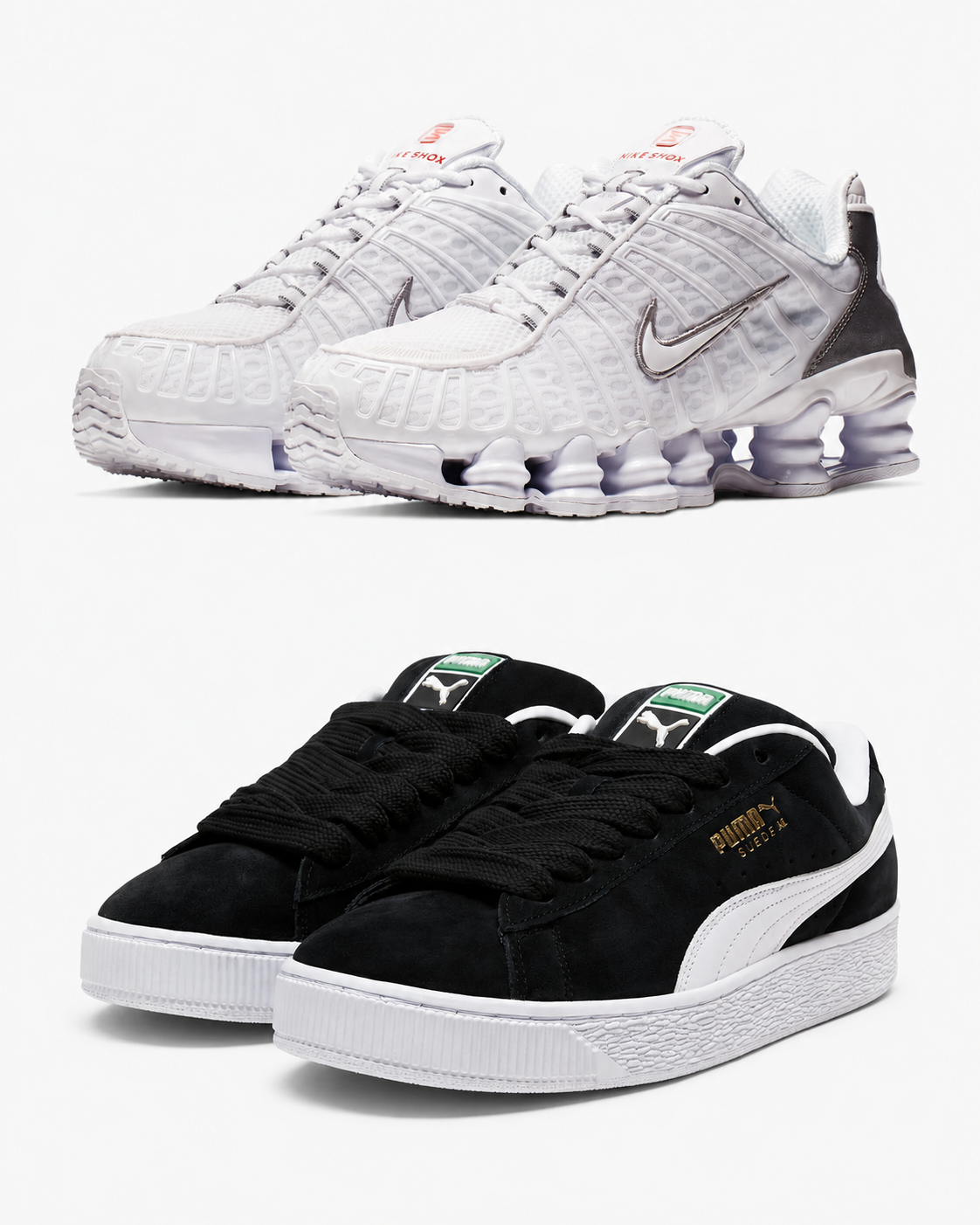 Nike Shox TL x Puma Suede XL Combo