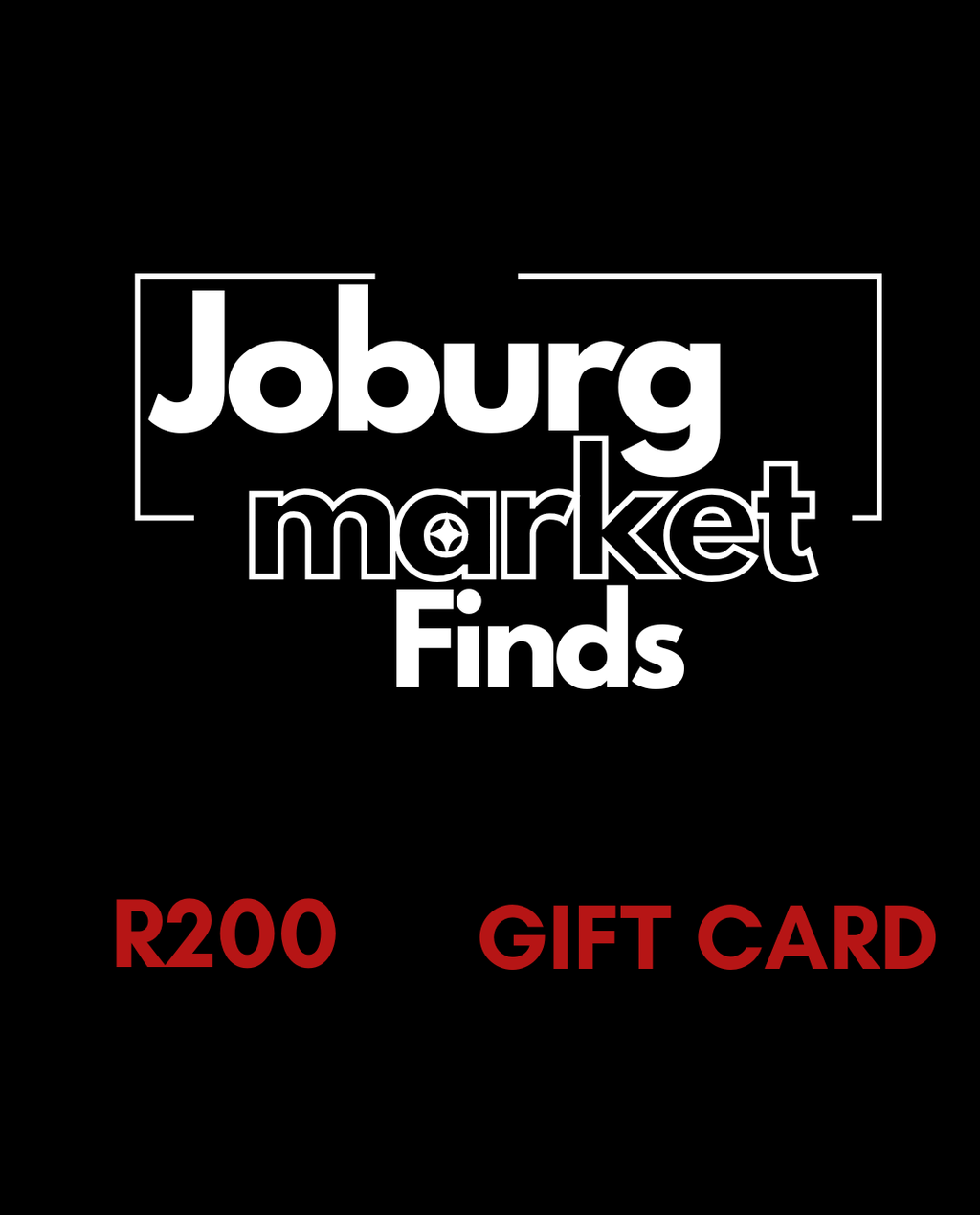 Joburg Market Finds Gift Card